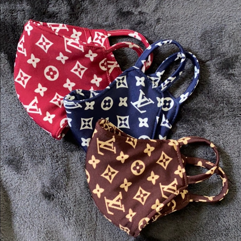 Set of 3 printed adult face masks